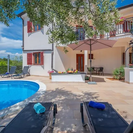 Ferienwohnung Mit Sauna, Meerblick, Whirlpool, Pool, Wlan Und Einem Grill Appartement Drenje (Istria)